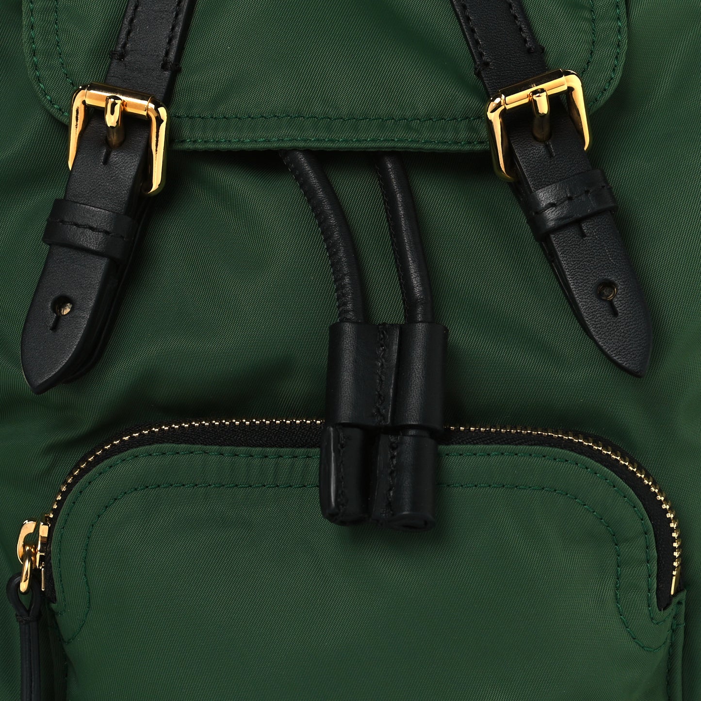 Nylon Small Crossbody Rucksack Backpack Canvas Green