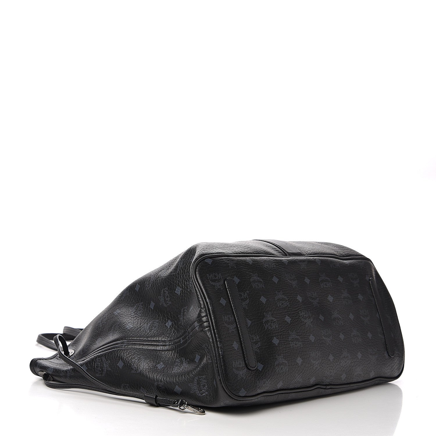 MCM Visetos Large Liz Reversible Shopper Tote Black 7 of 20