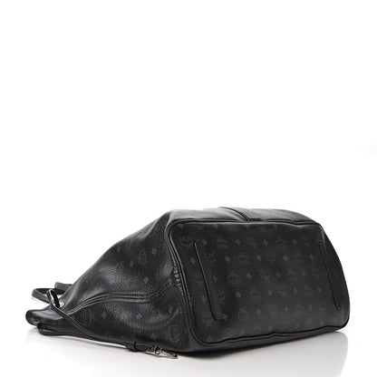 MCM Visetos Large Liz Reversible Shopper Tote Black 7 of 20