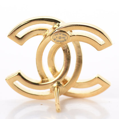 Chanel Metal Obazine CC Earrings Gold 4 of 4