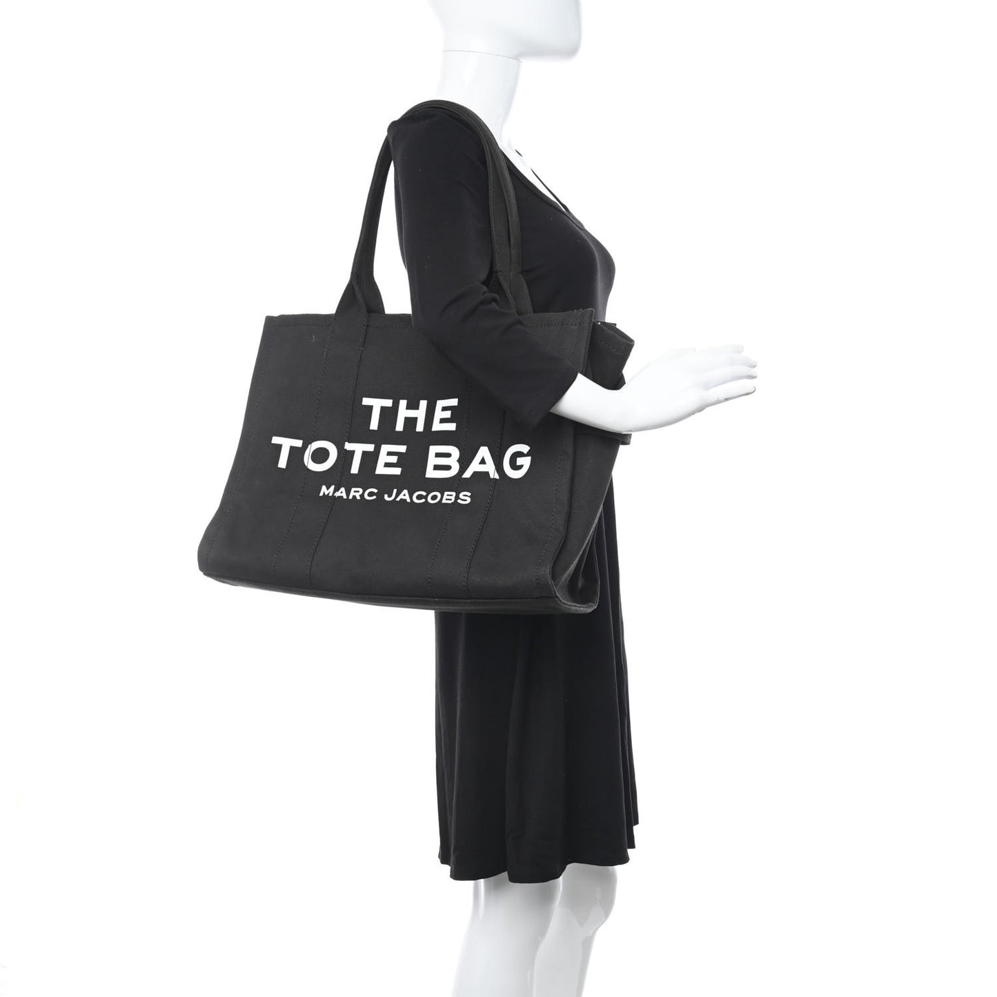 Cotton Canvas Large The Tote Bag Black