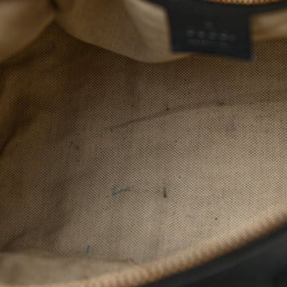 Gucci Monogram Selleria Calfskin Vintage Web Medium Boston Beige Blue 11 of 13