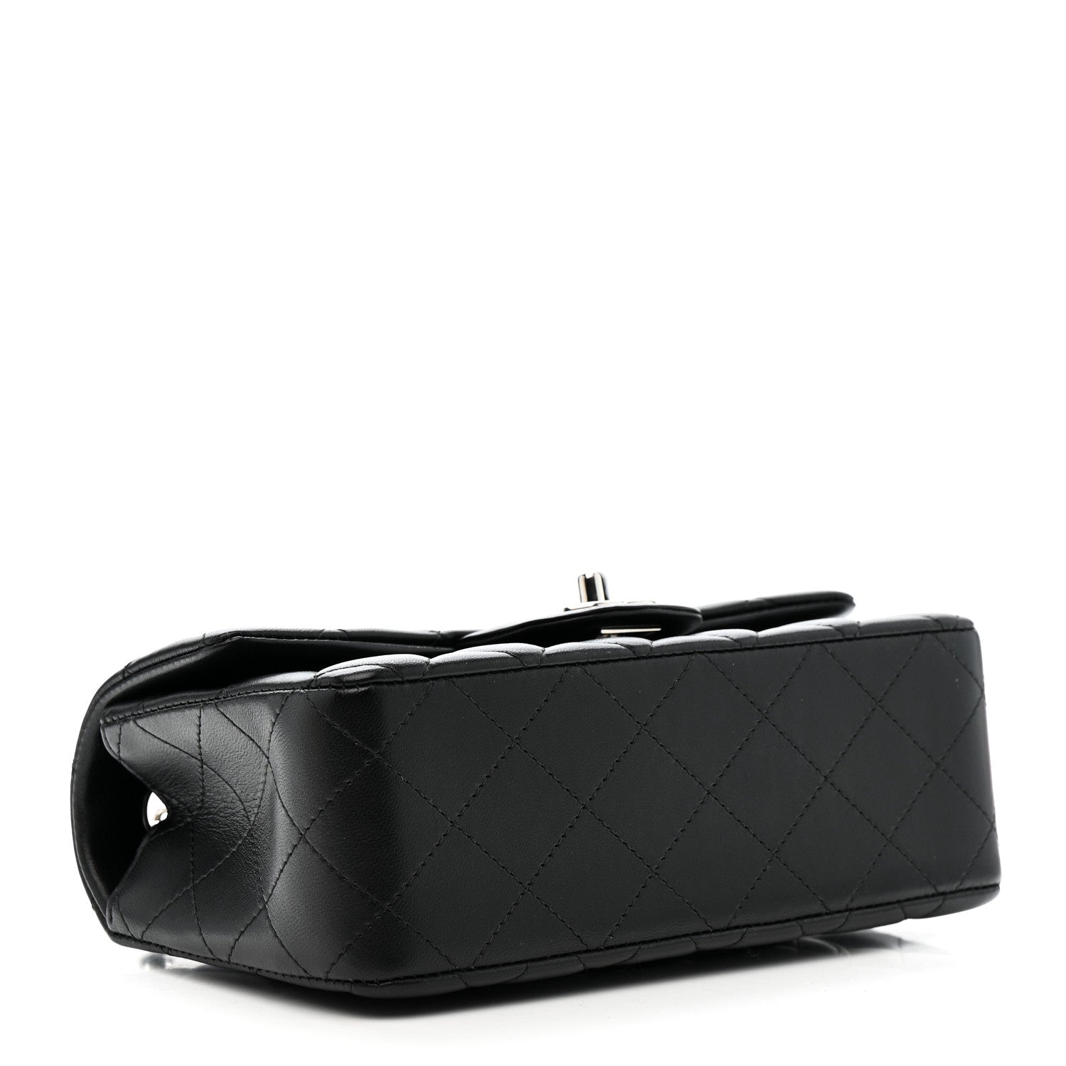 Chanel Lambskin Quilted Mini Rectangular Flap Black 4 of 11