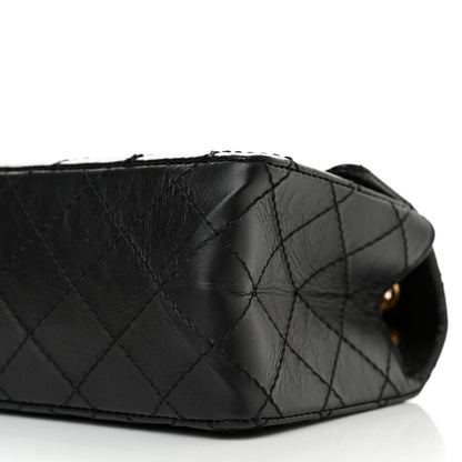 Chanel Aged Calfskin Quilted 2.55 Reissue Mini Flap Black 10 of 13