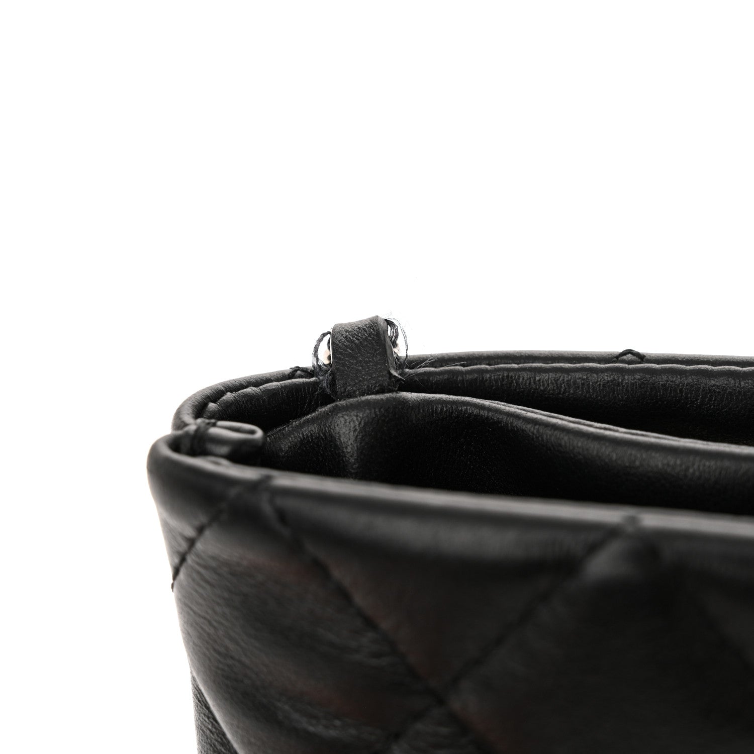 Chanel Lambskin Quilted Crossbody Bag Black 13 of 14