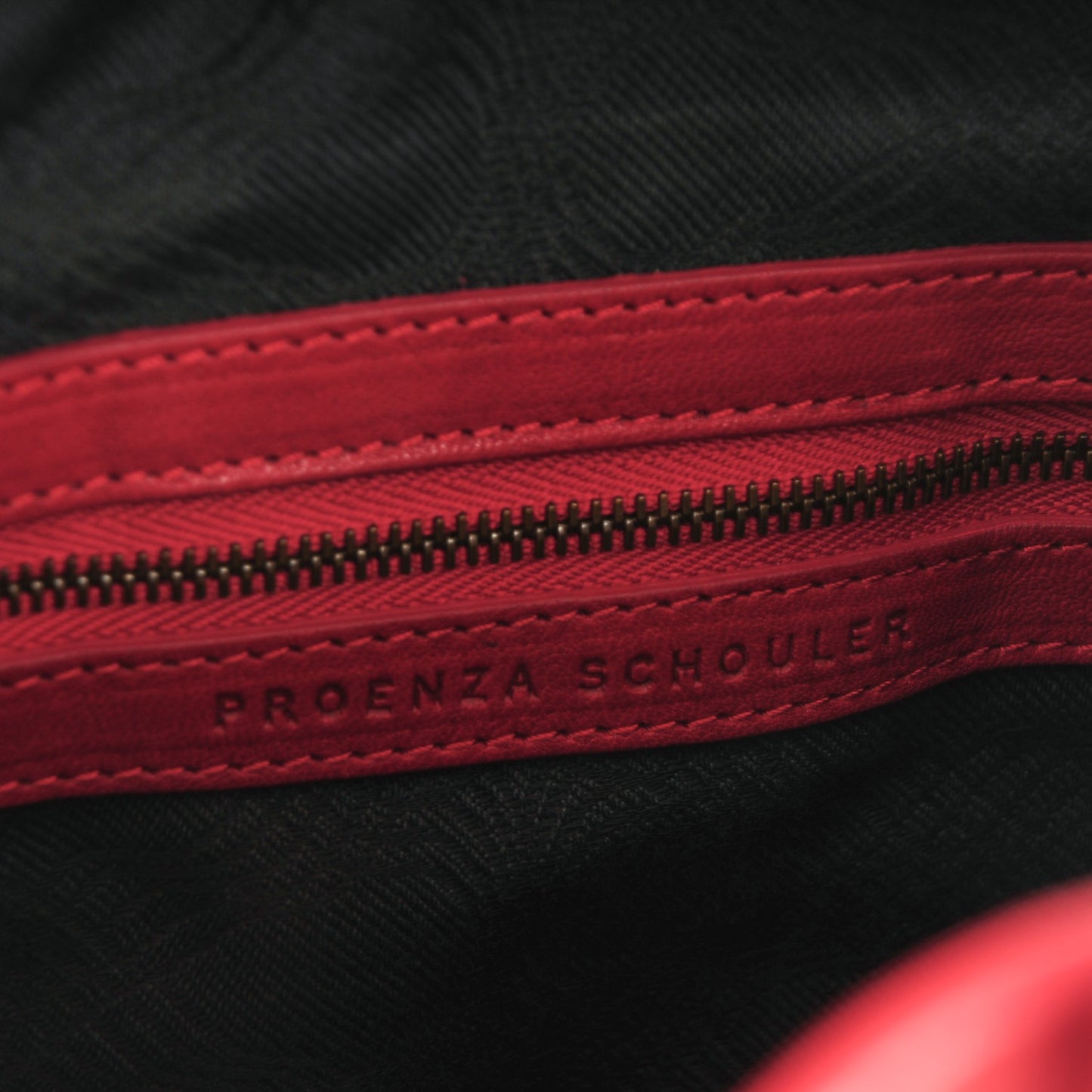Lambskin PS1 Tote Bright Red
