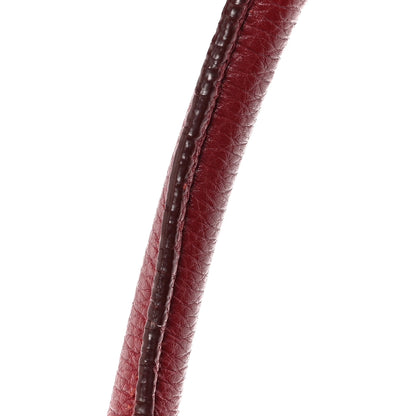 Salvatore Ferragamo Pebbled Calfskin East West Fiamma Bag Red 12 of 15