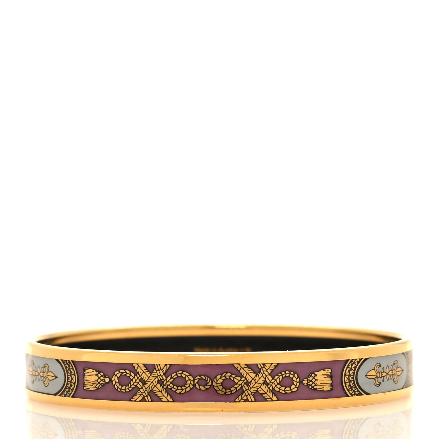 Hermes Enamel Printed Grand Apparat Narrow Bracelet 70 3 of 6