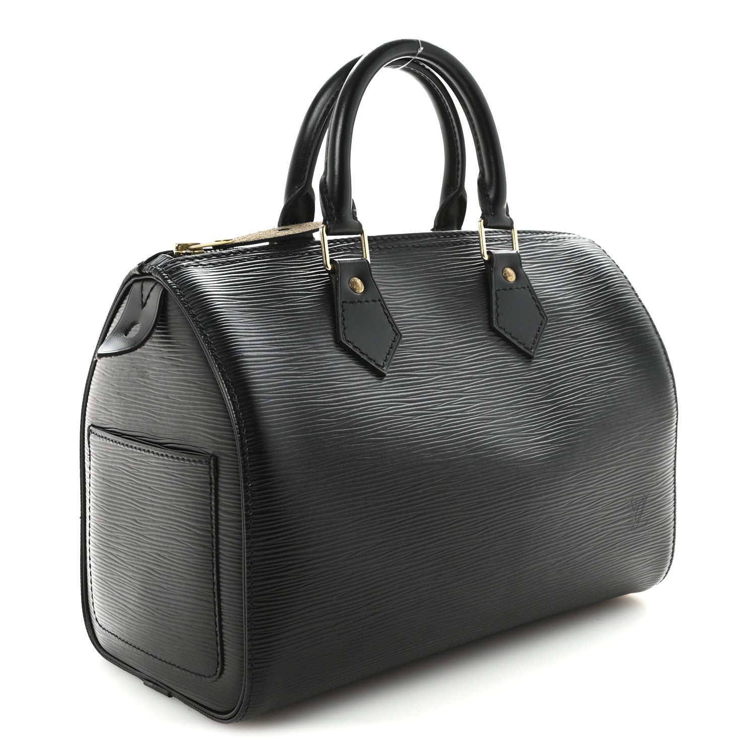Louis Vuitton Epi Speedy 25 Black 3 of 10