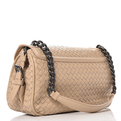 Bottega Veneta Nappa Intrecciato Rialto Shoulder Bag Mink 3 of 16