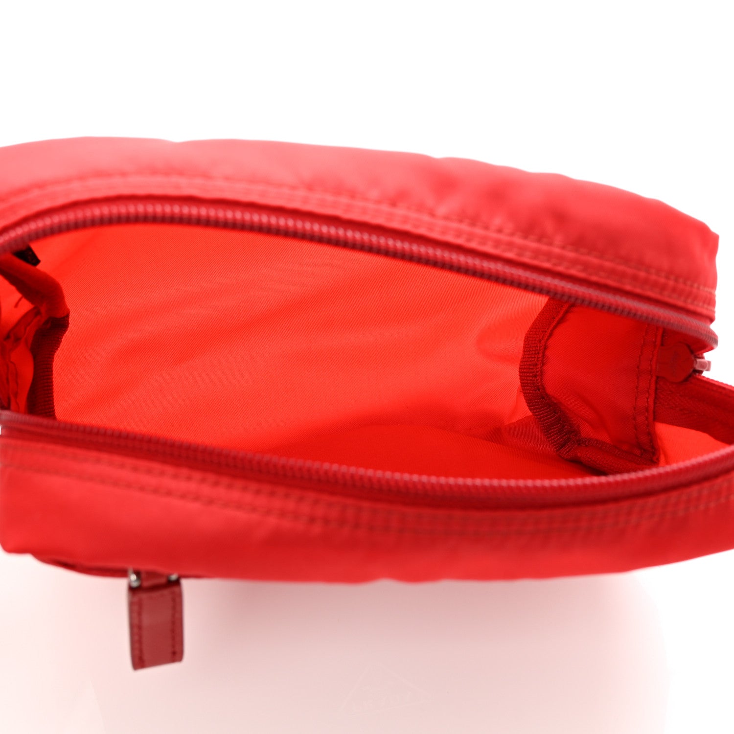 Prada Tessuto Nylon Vela Cosmetic Pouch Rosso 5 of 7