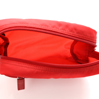 Prada Tessuto Nylon Vela Cosmetic Pouch Rosso 5 of 7