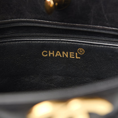 Chanel Lambskin Quilted CC Shoulder Bag Black 5 of 10