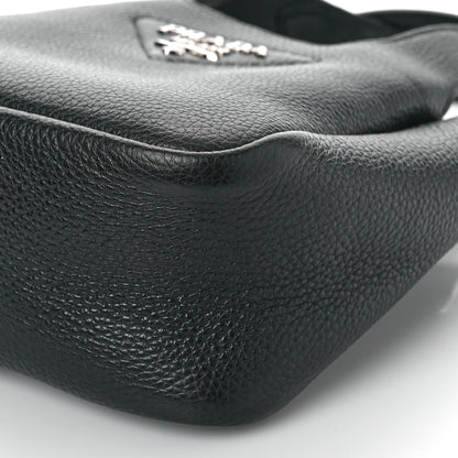 Prada Vitello Daino Soft Mini Dynamique Tote Black 7 of 7