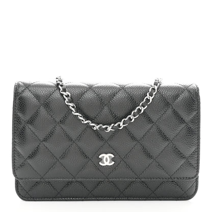 Chanel Caviar Quilted Wallet on Chain WOC Black 1 of 12