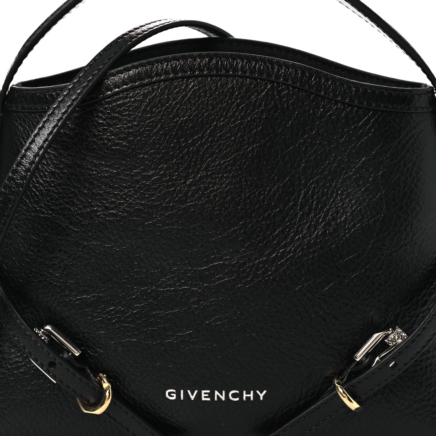 Givenchy Tumbled Calfskin Nano Voyou Bag Black 8 of 10