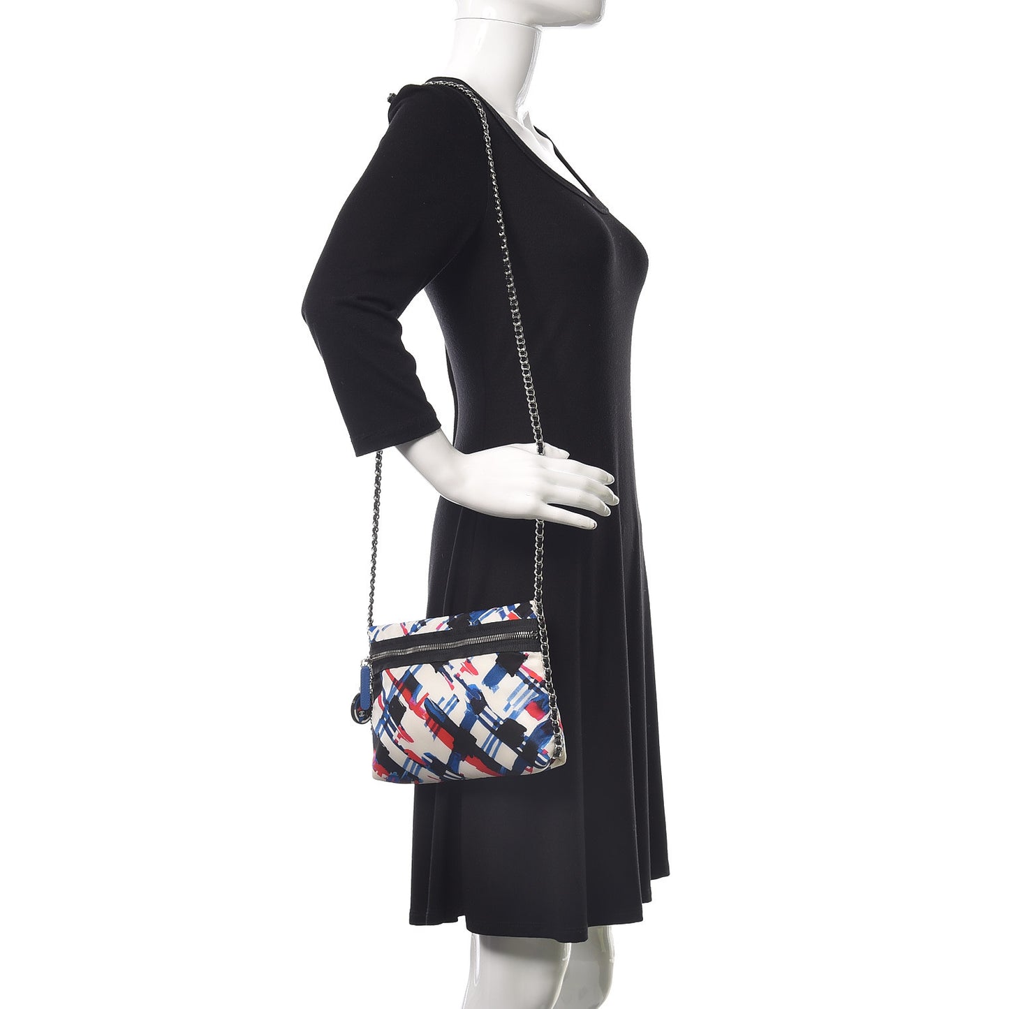 Canvas Printed Airline Crossbody Bag Multicolor