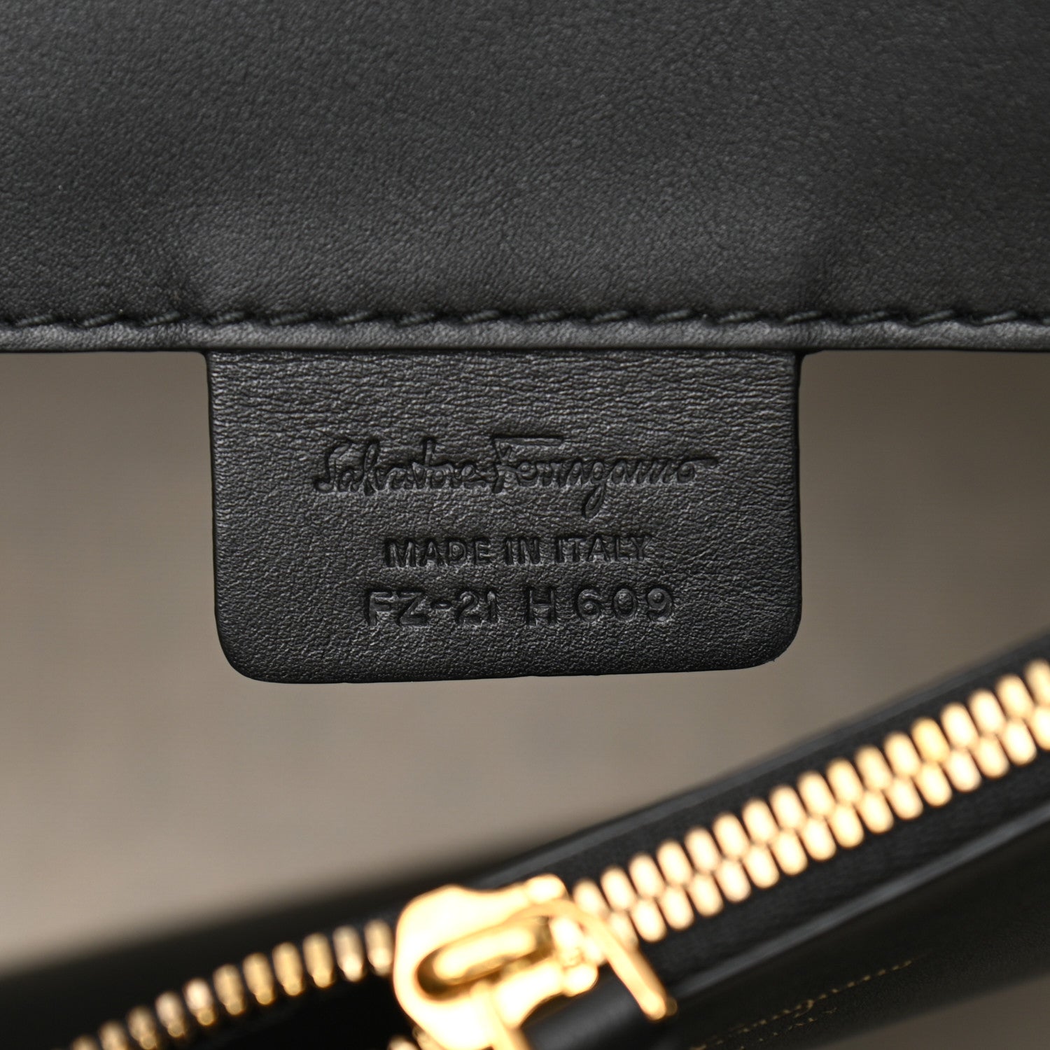 Salvatore Ferragamo Canvas Calfskin Gancini The Studio Bag Black Beige 6 of 9