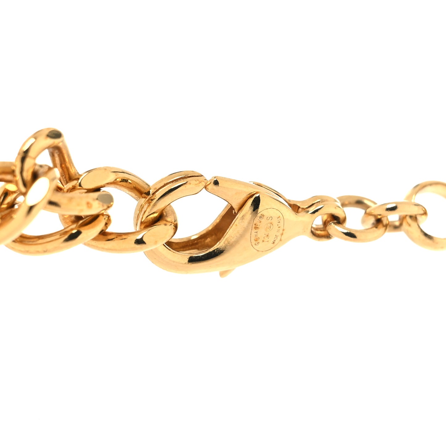 Pearl CC Short Necklace Gold