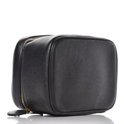 Chanel Caviar Vanity Cosmetic Case Black 4 of 16