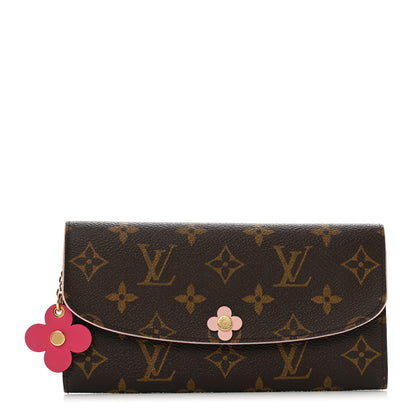Louis Vuitton Monogram Bloom Flower Emilie Wallet 1 of 6