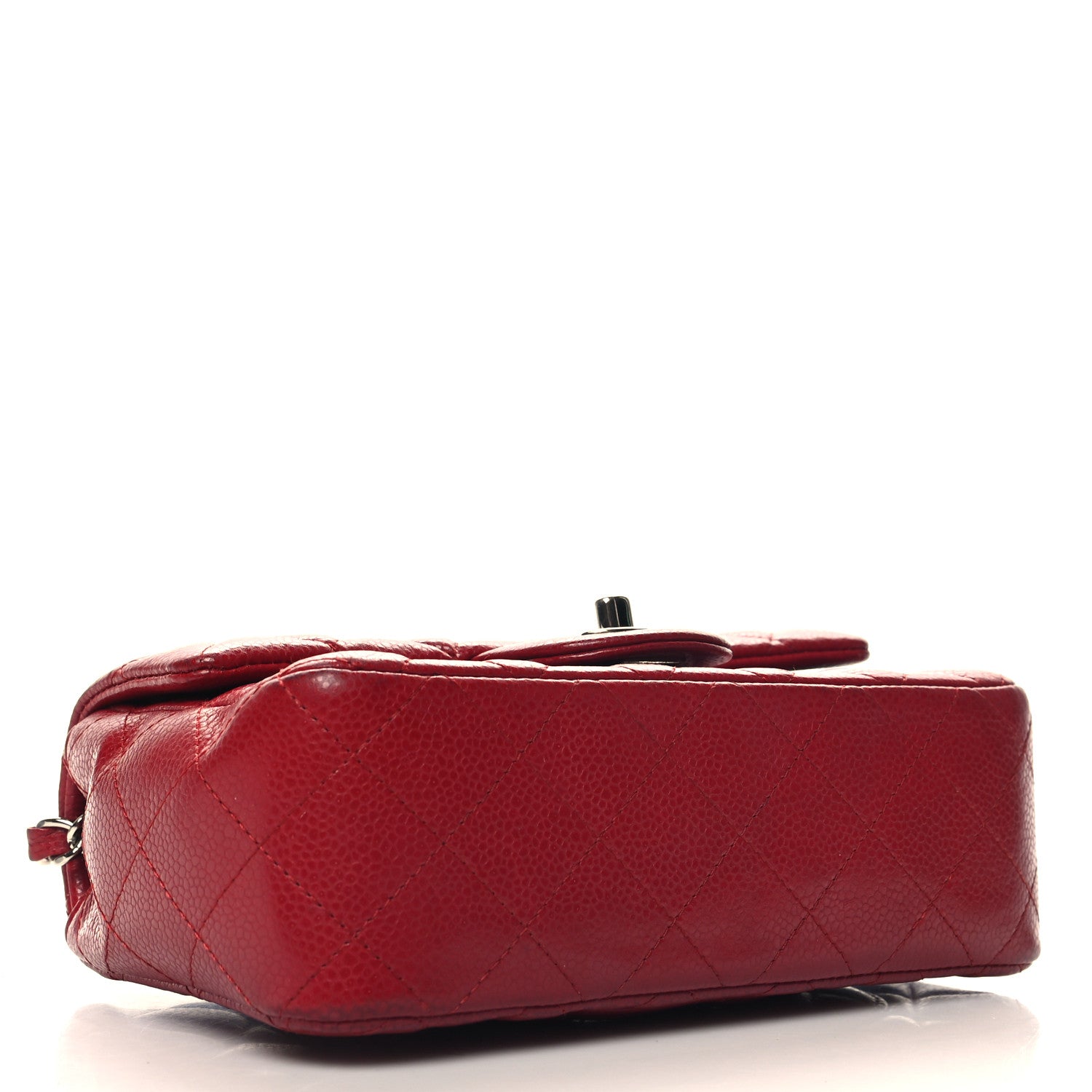 Chanel Caviar Quilted Mini Rectangular Flap Red 4 of 12
