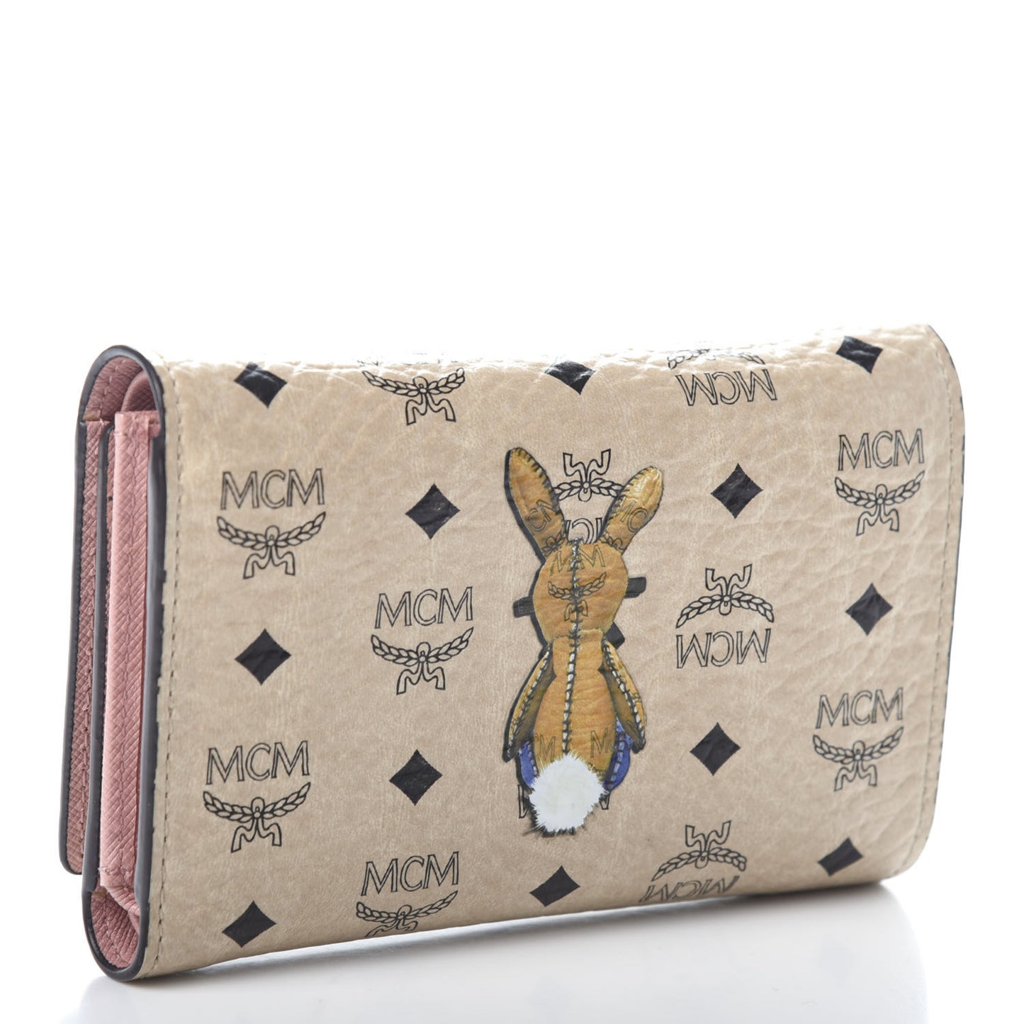 Visetos Rabbit Tri-Fold Wallet Beige