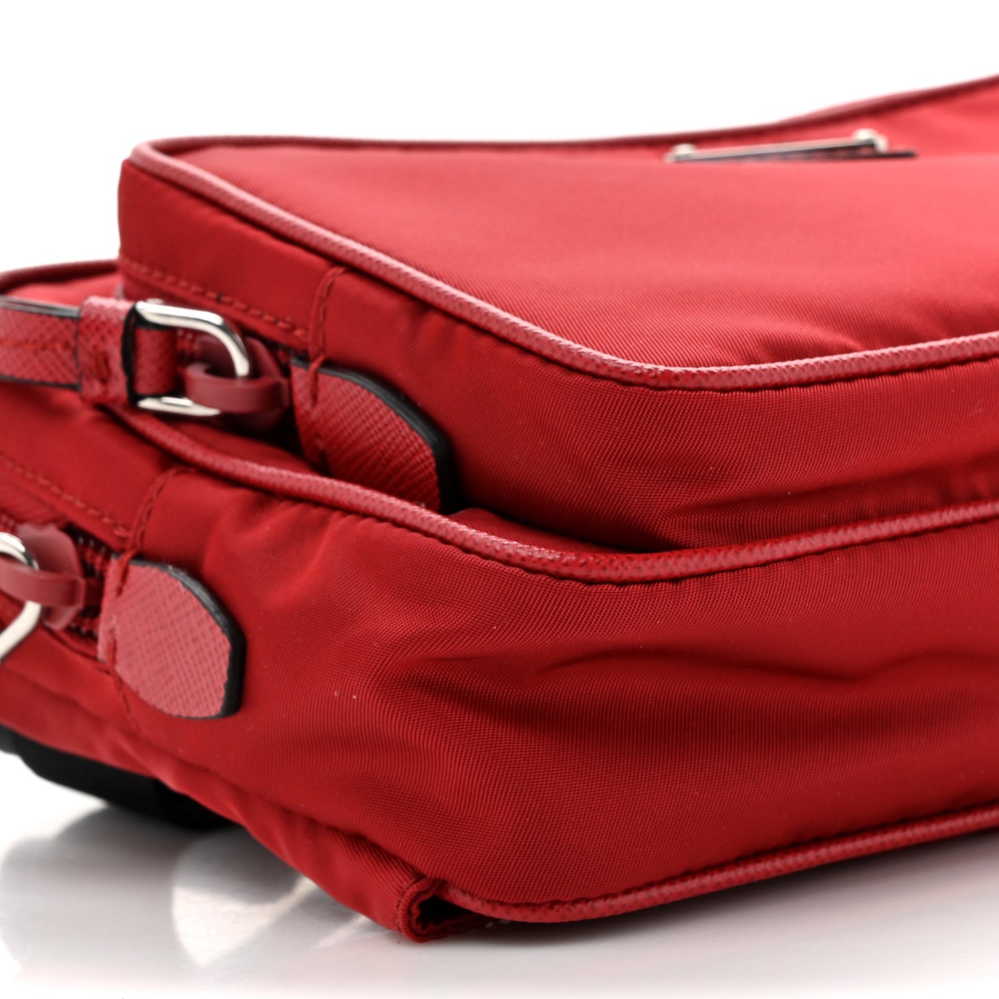 Re-Nylon Saffiano Belt Bag Fuoco Black