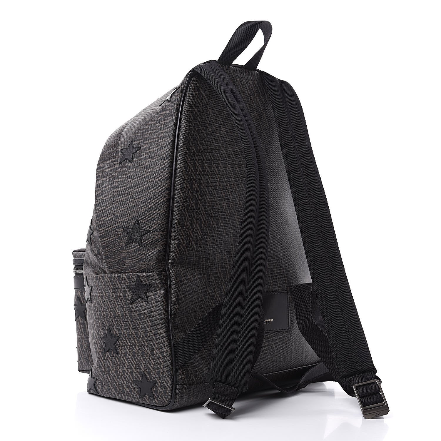 Saint Laurent Monogram Canvas Star Print Backpack 3 of 10
