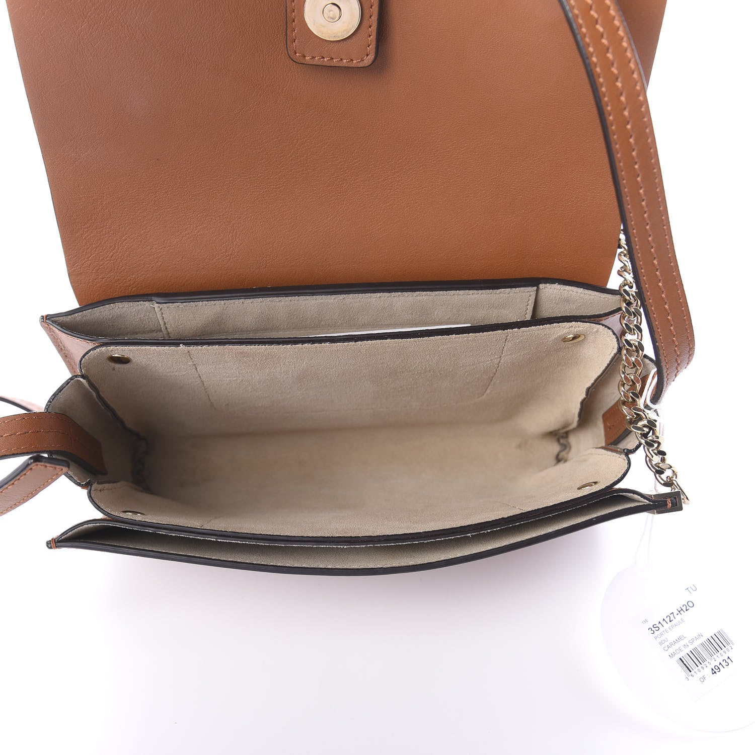 Chloe Suede Calfskin Small Faye Shoulder Bag Tobacco 5 of 9