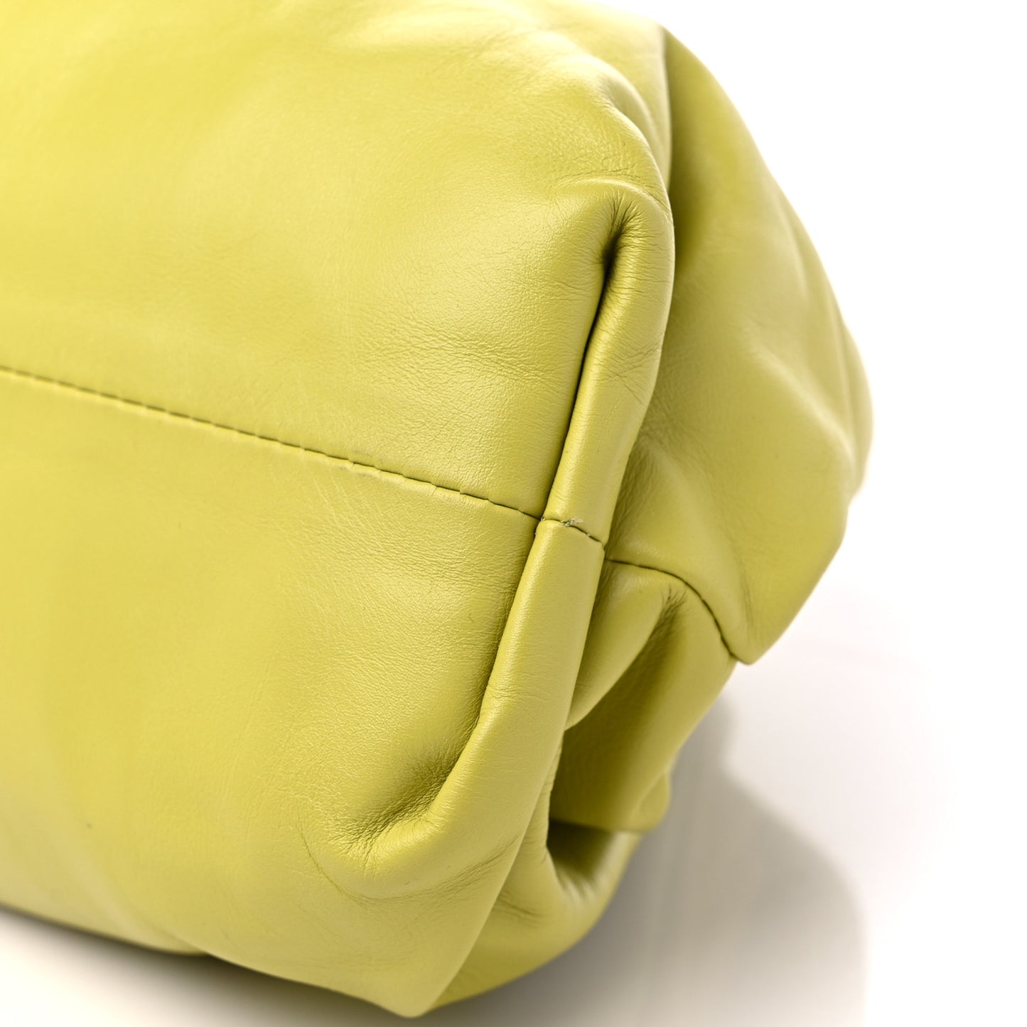 Smooth Butter Calf The Pouch Oversized Clutch Kiwi