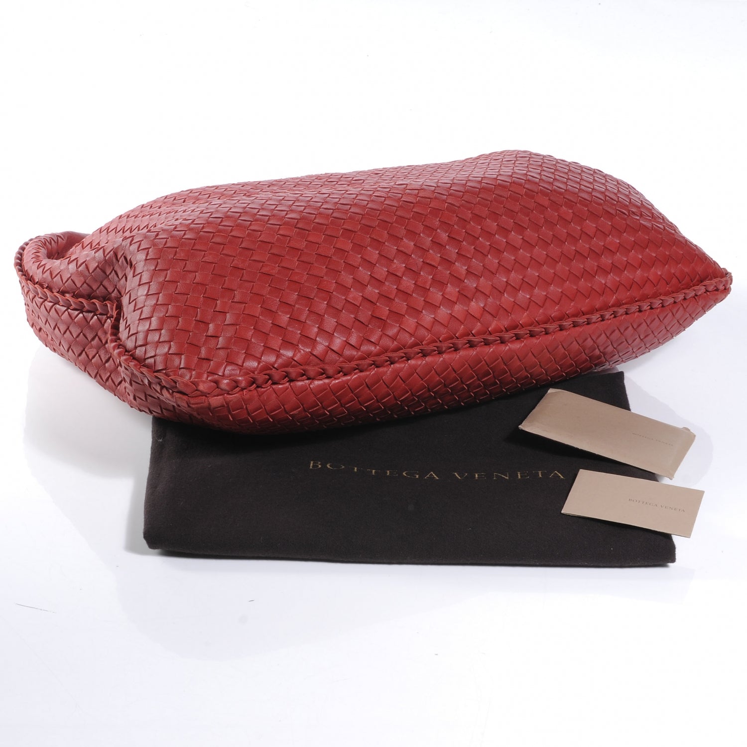 Bottega Veneta Nappa Intrecciato Maxi Veneta Hobo Crimson 4 of 8