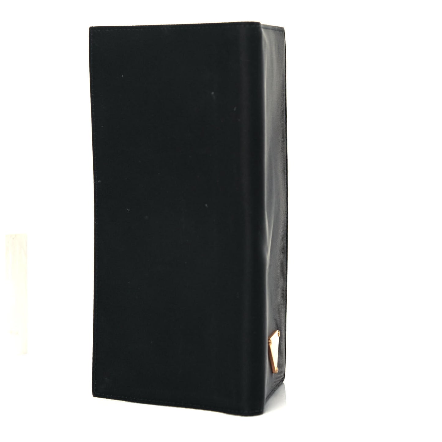Nylon Saffiano Checkbook Cover Black