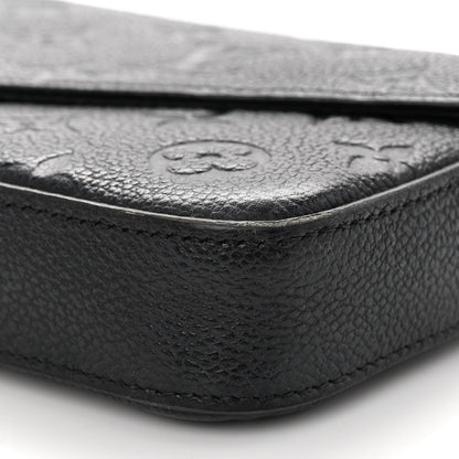 Louis Vuitton Empreinte Pochette Felicie Chain Wallet Black 10 of 13