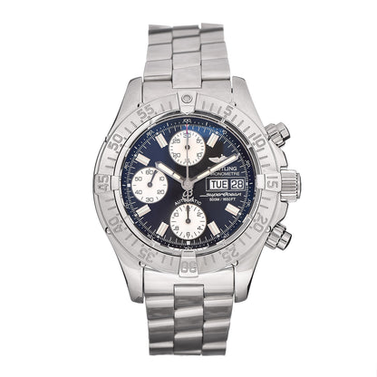 Breitling Stainless Steel 42mm Chrono Superocean Automatic Watch Blue A13340 1 of 6