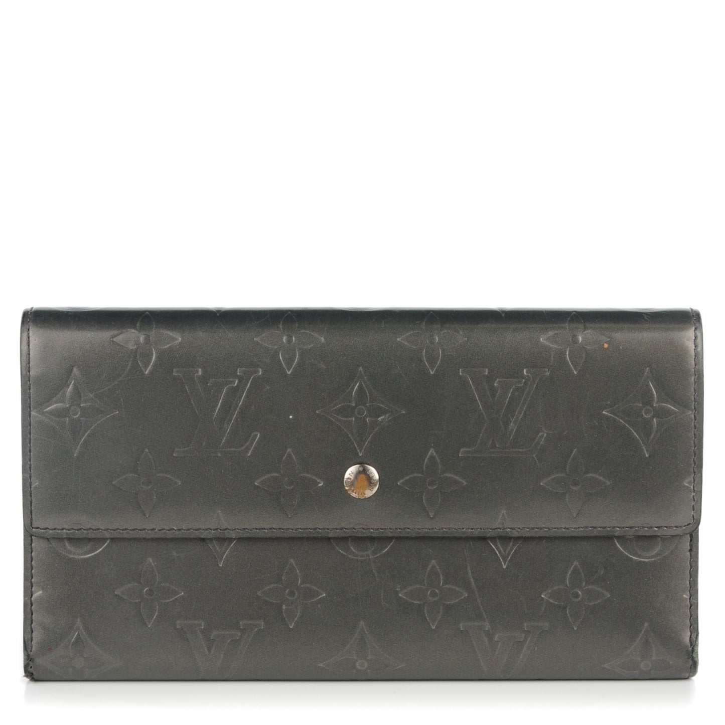 Mat Monogram Porte Tresor International Wallet Gris