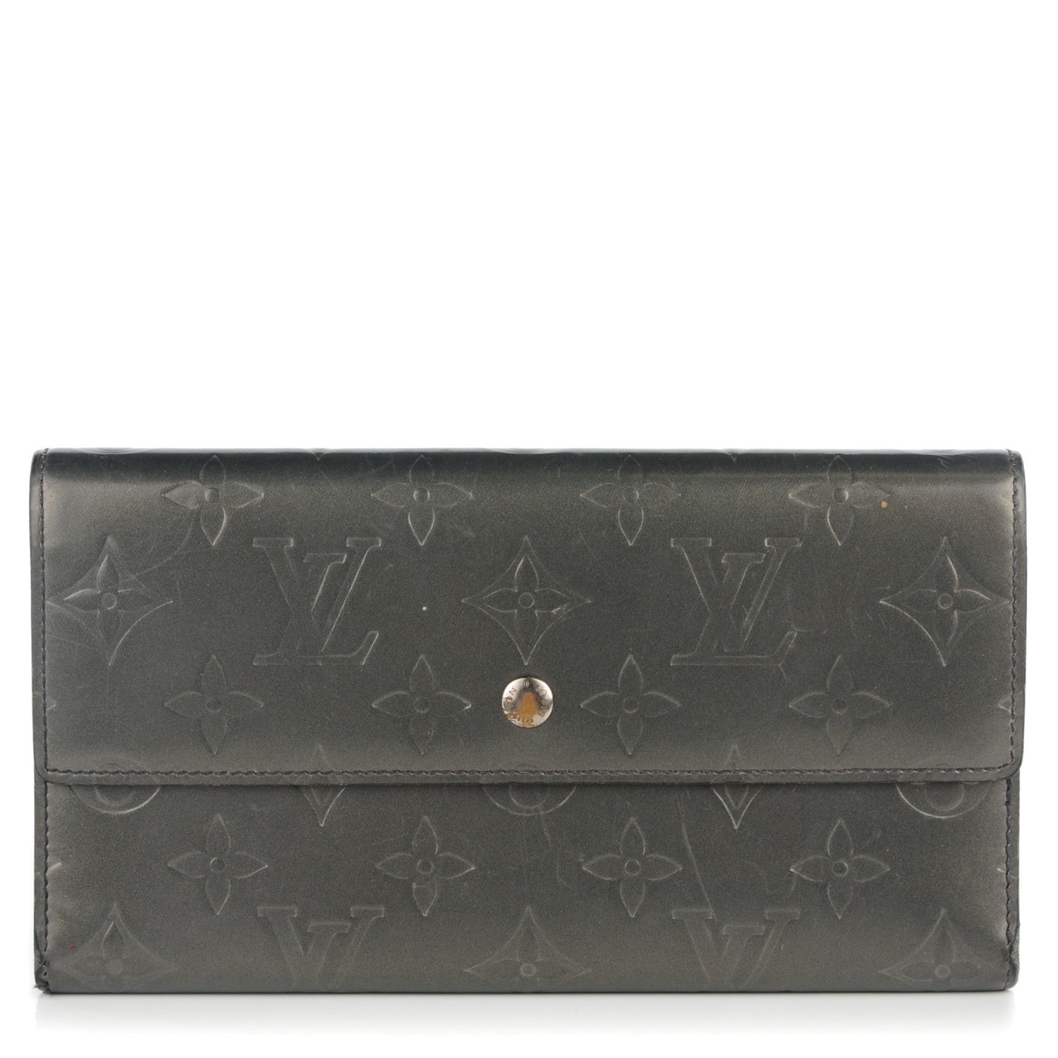 Louis Vuitton Mat Monogram Porte Tresor International Wallet Gris 1 of 10