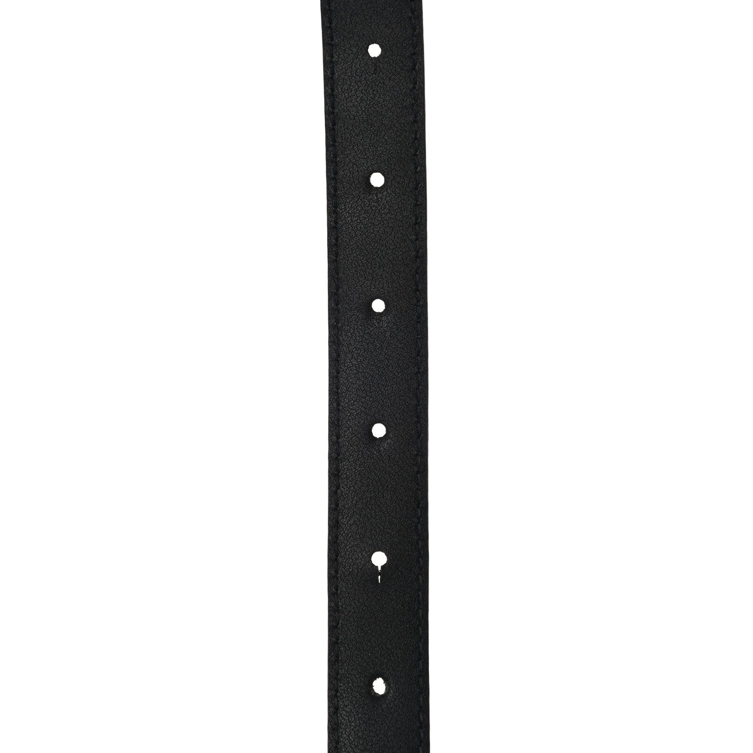 Balenciaga Shiny Calfskin Crocodile Embossed BB 20mm Thin Belt 85/34 Black 5 of 7