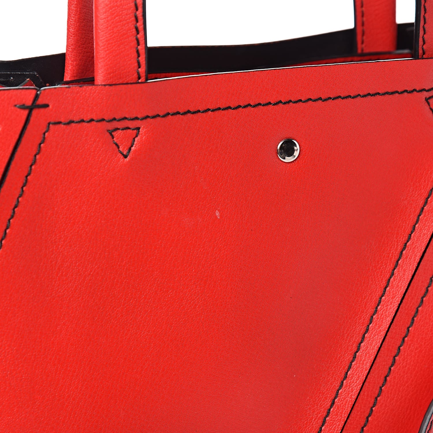 Proenza Schouler Smooth Calfskin Hex Tote Cardinal 9 of 10