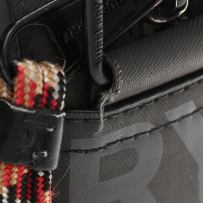 Burberry Cotton Canvas Horseferry Print Crossbody Bag Black 11 of 12