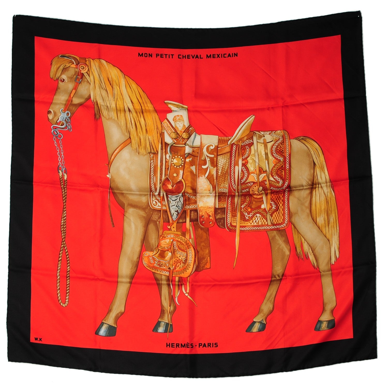 Hermes Silk Mon Petit Cheval Mexicain Scarf 90 2 of 8