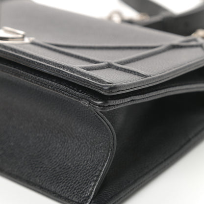 Christian Dior Grained Calfskin Small Diorama Flap Bag Black 11 of 16