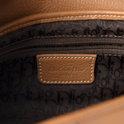Christian Dior Calfskin Double Saddle Bag Brown 12 of 14