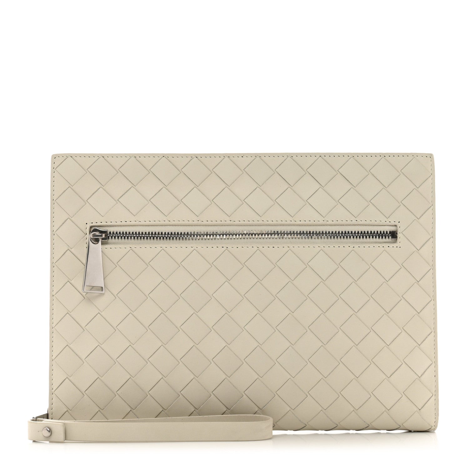 Bottega Veneta Calfskin Intrecciato Small Document Case Plaster 1 of 7
