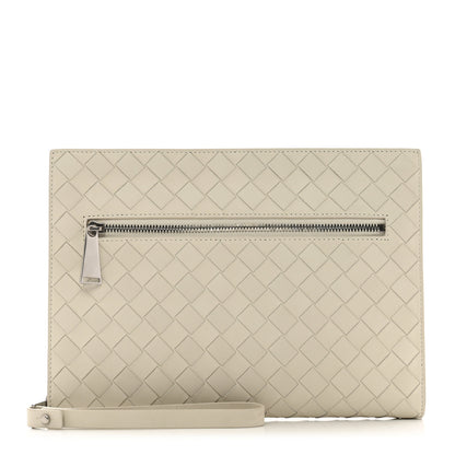 Bottega Veneta Calfskin Intrecciato Small Document Case Plaster 1 of 7