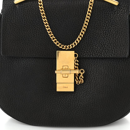 Chloe Grained Lambskin Drew Shoulder Bag Black 8 of 10