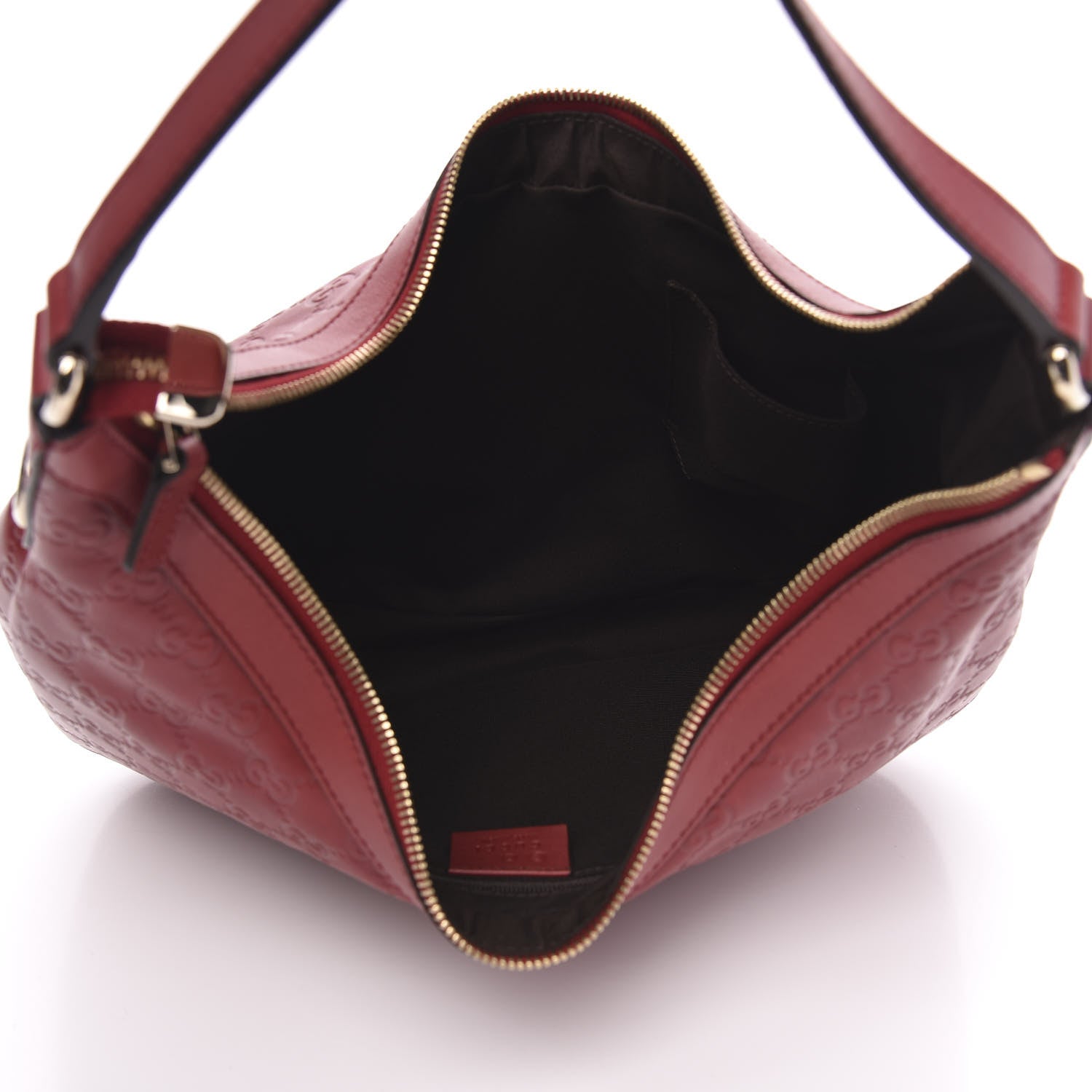 Gucci Guccissima Small Charmy Hobo Red 5 of 10