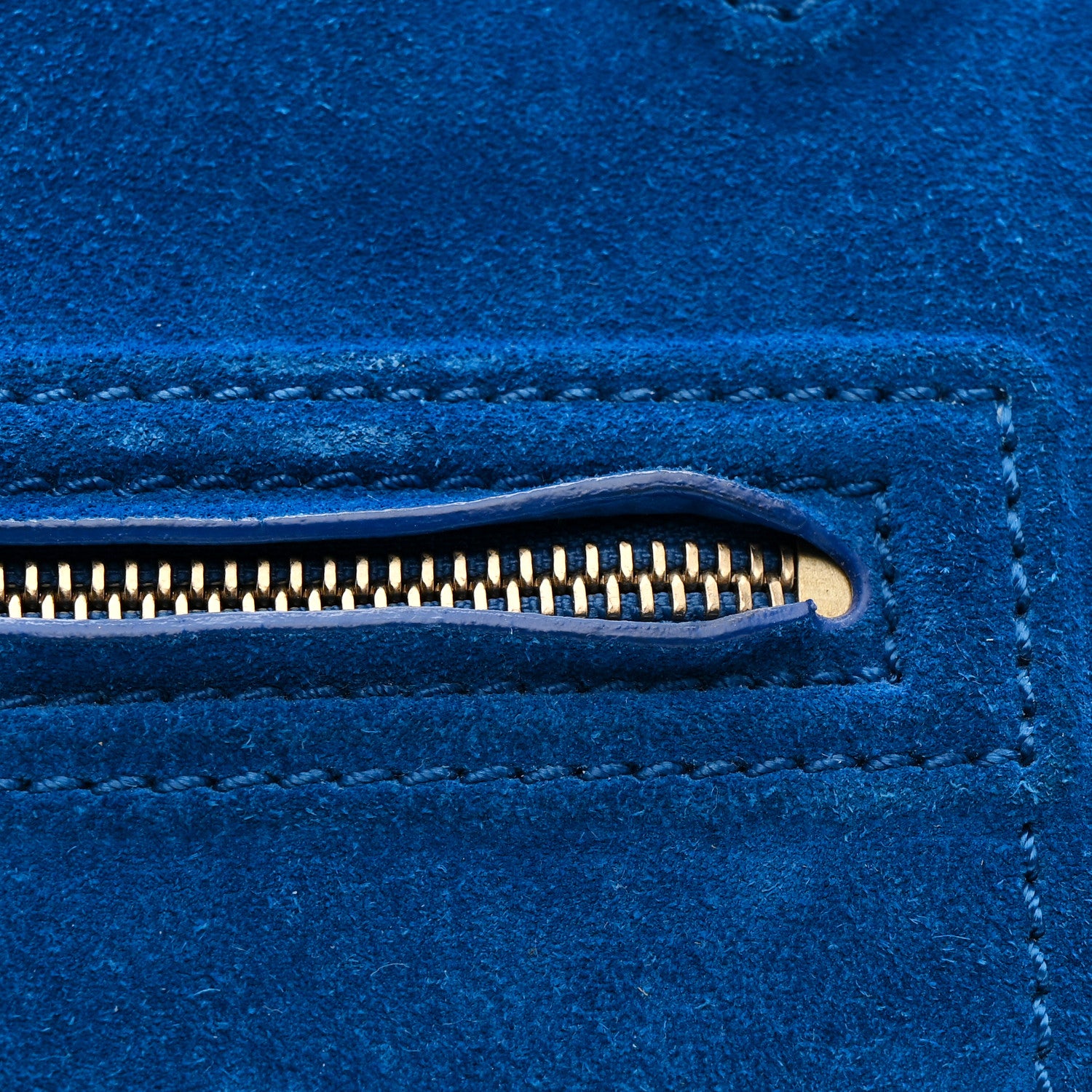 Celine Suede Small Phantom Luggage Blue 12 of 21