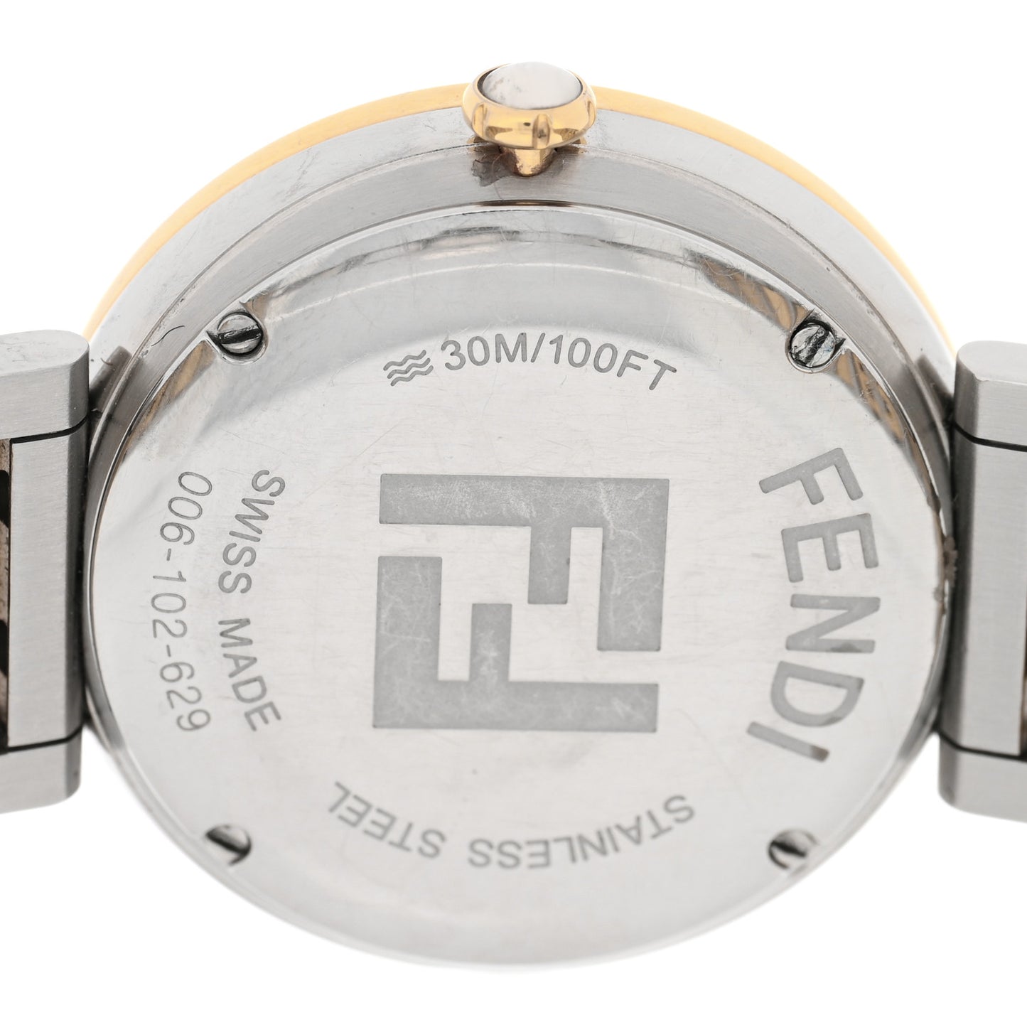 Stainless Steel 29mm Fendi Forever Quartz Watch Silver
