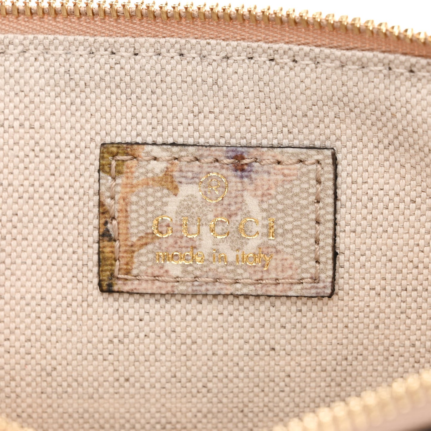 GG Supreme Monogram Water Flora Web Large Ophidia Tote Beige White Multicolor